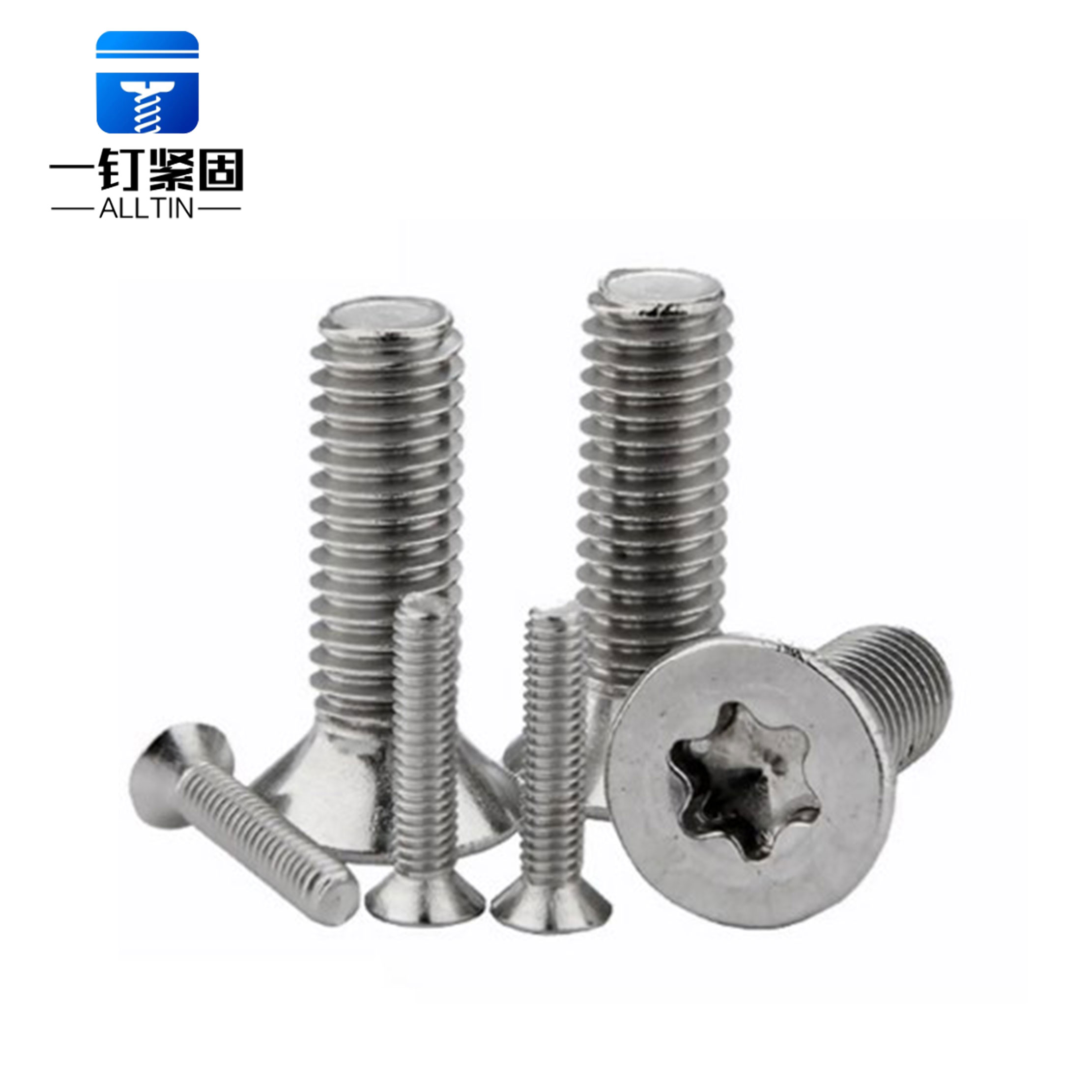  six-lobe tamper flat head machine screw 
