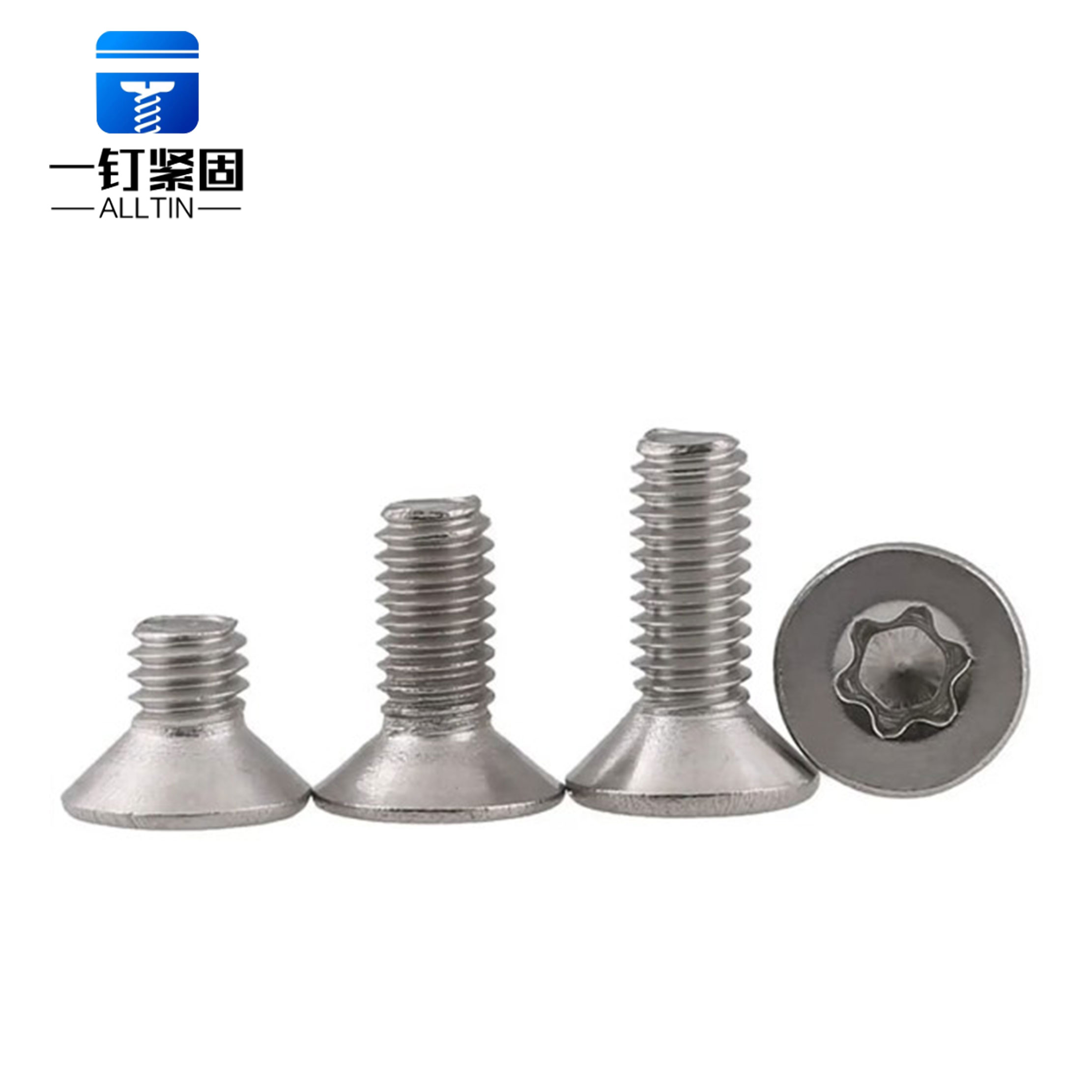  six-lobe tamper flat head machine screw 