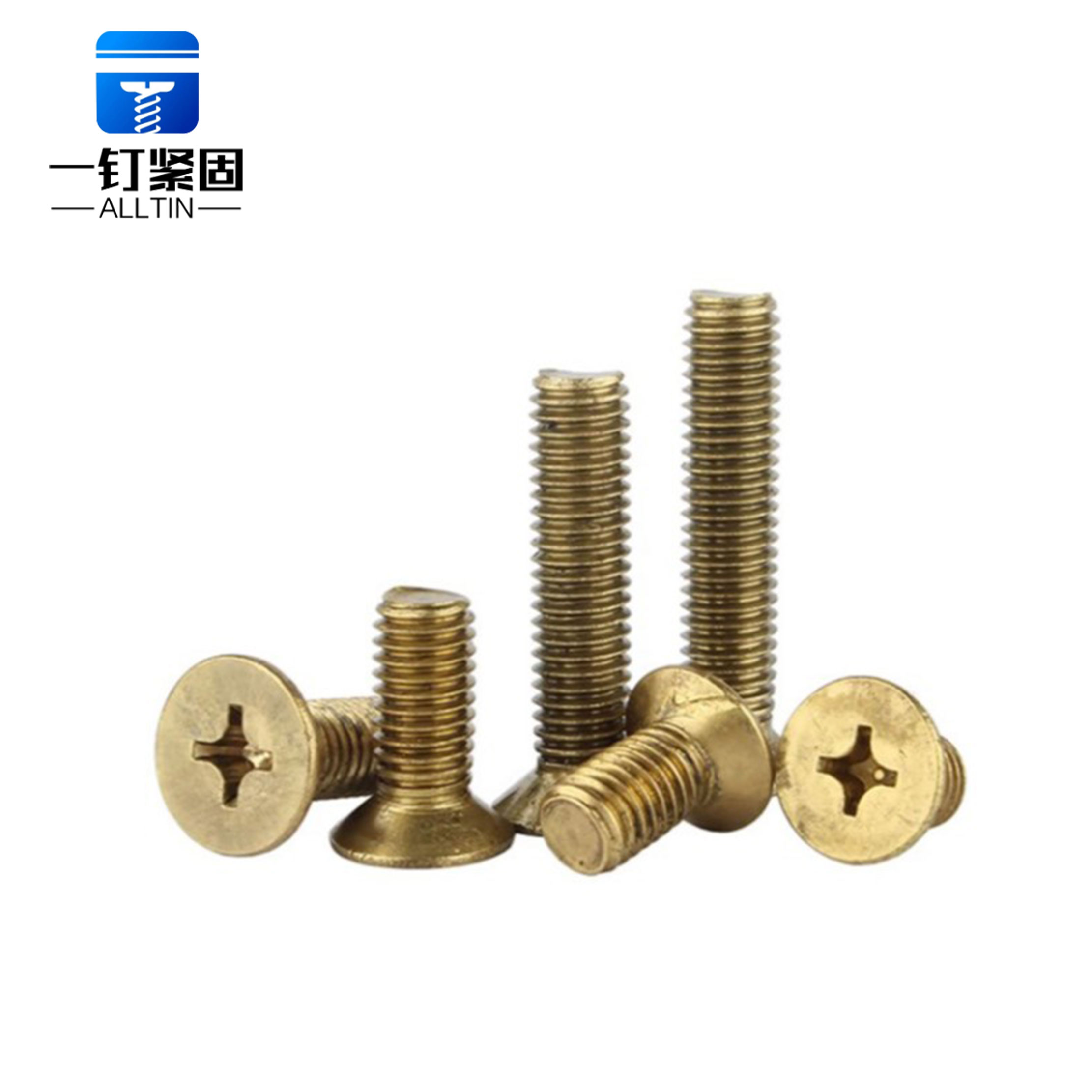 Copper Phillips Flat Head Machine Screw