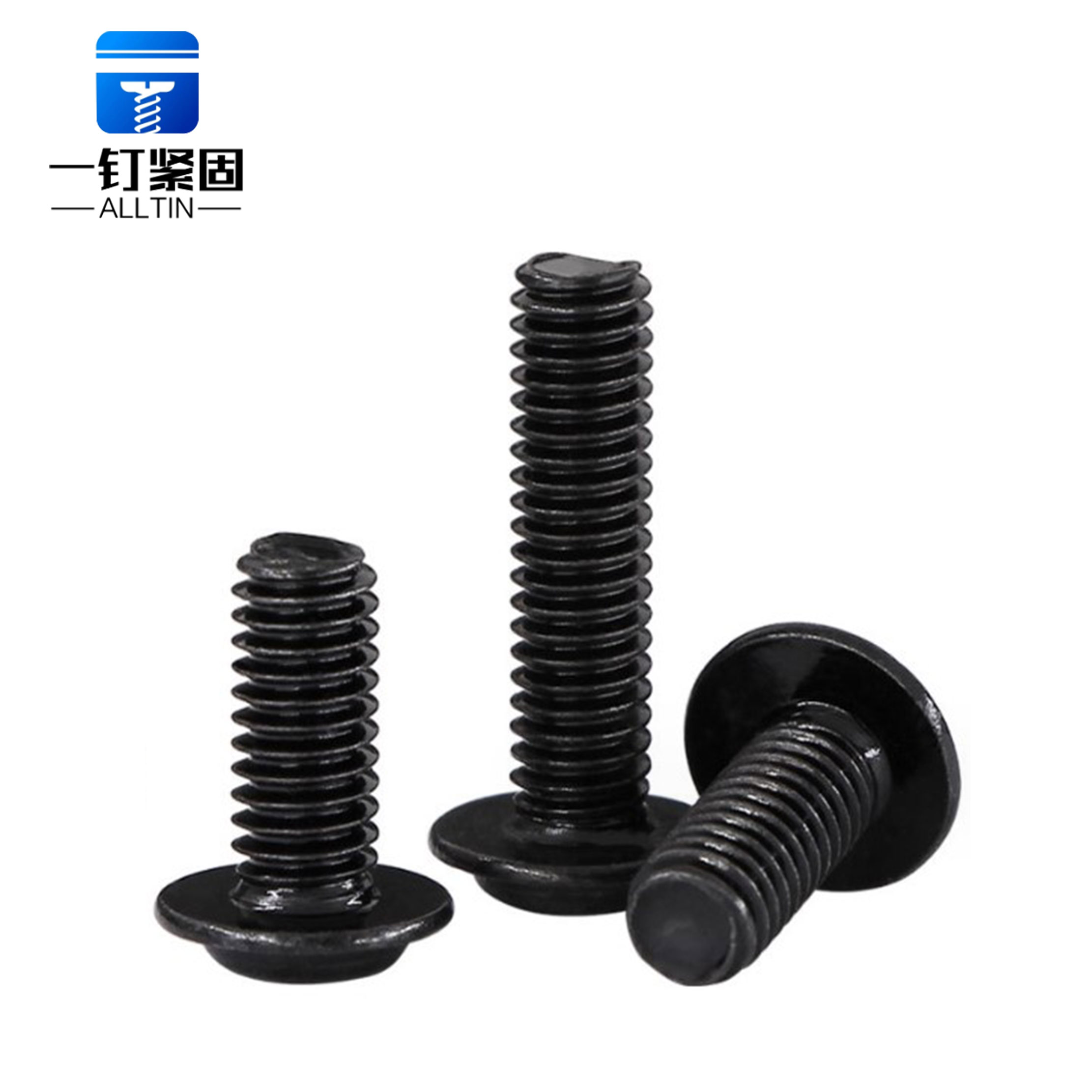 black philips head pan washer machine screw