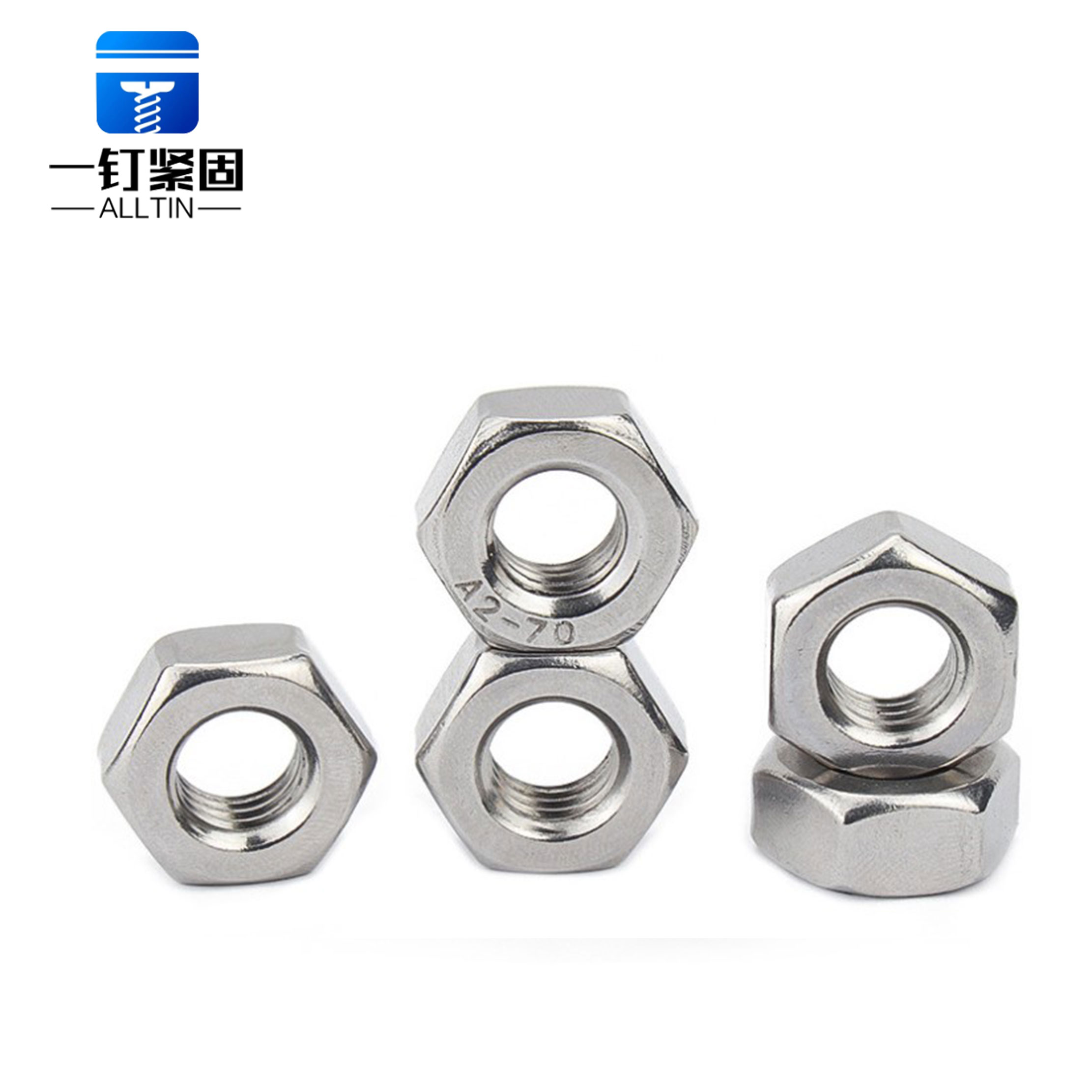 galvanized American hexagonal nuts