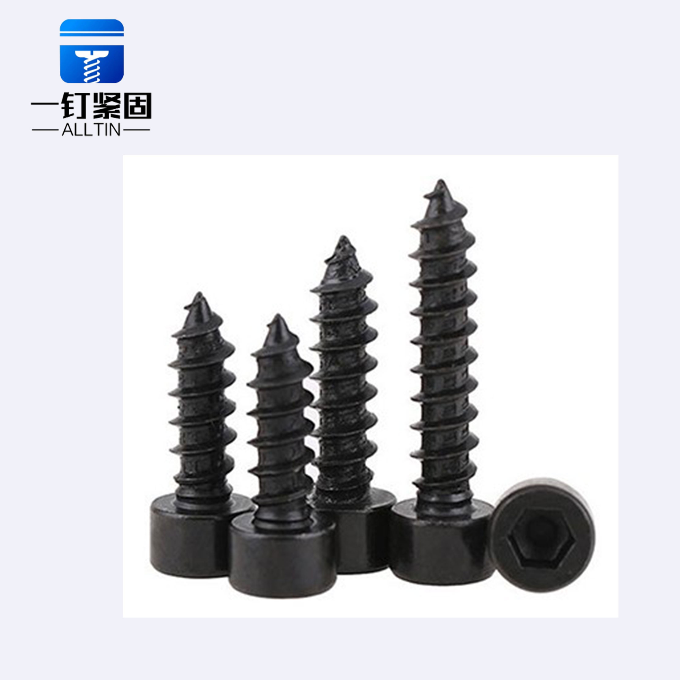 Black hexagon cheese  head screw 