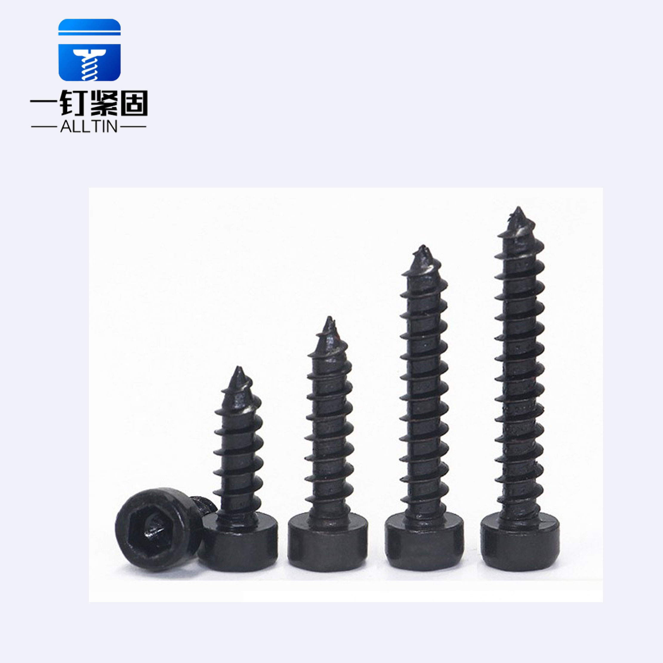 Black hexagon cheese  head screw 