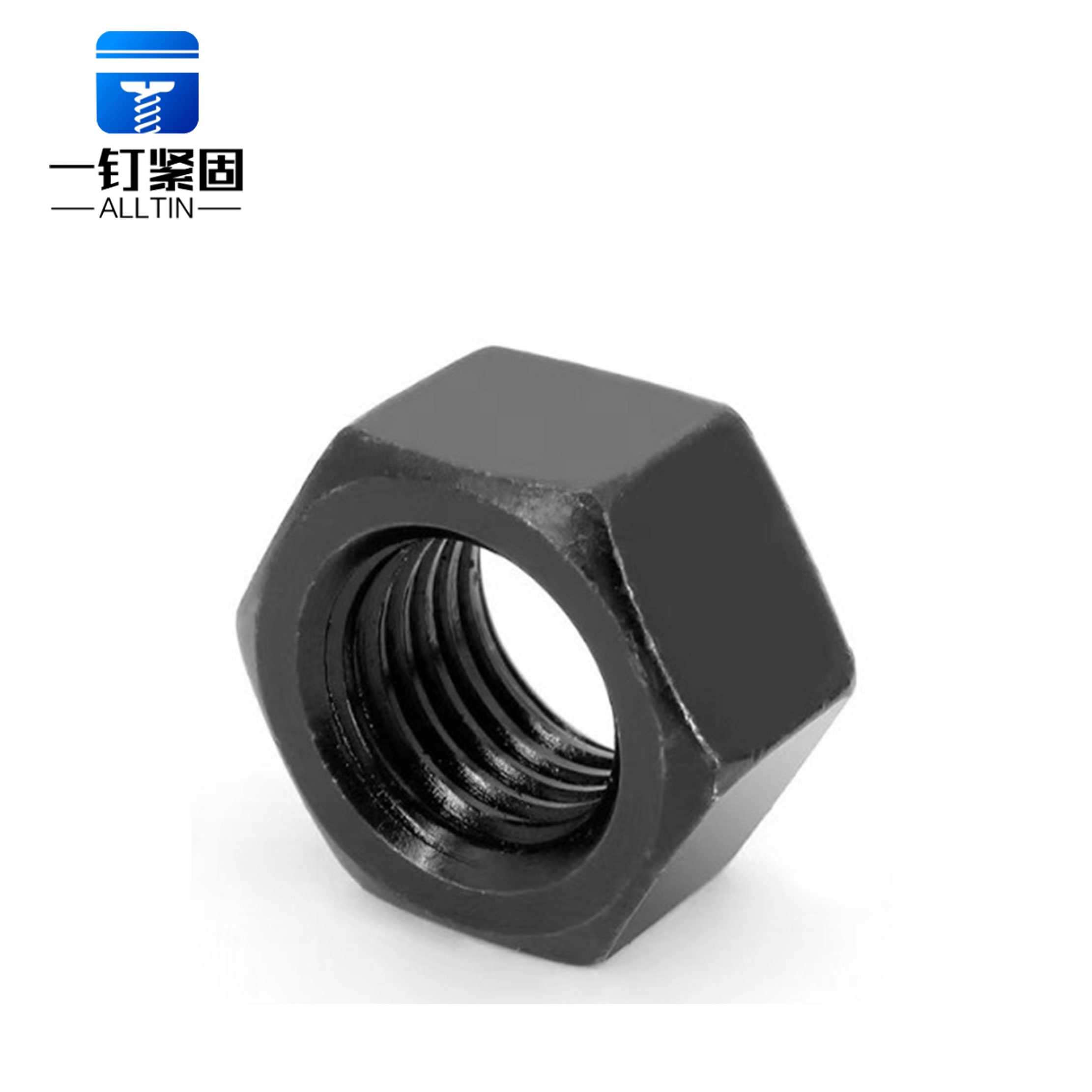black outer hexagonal nut