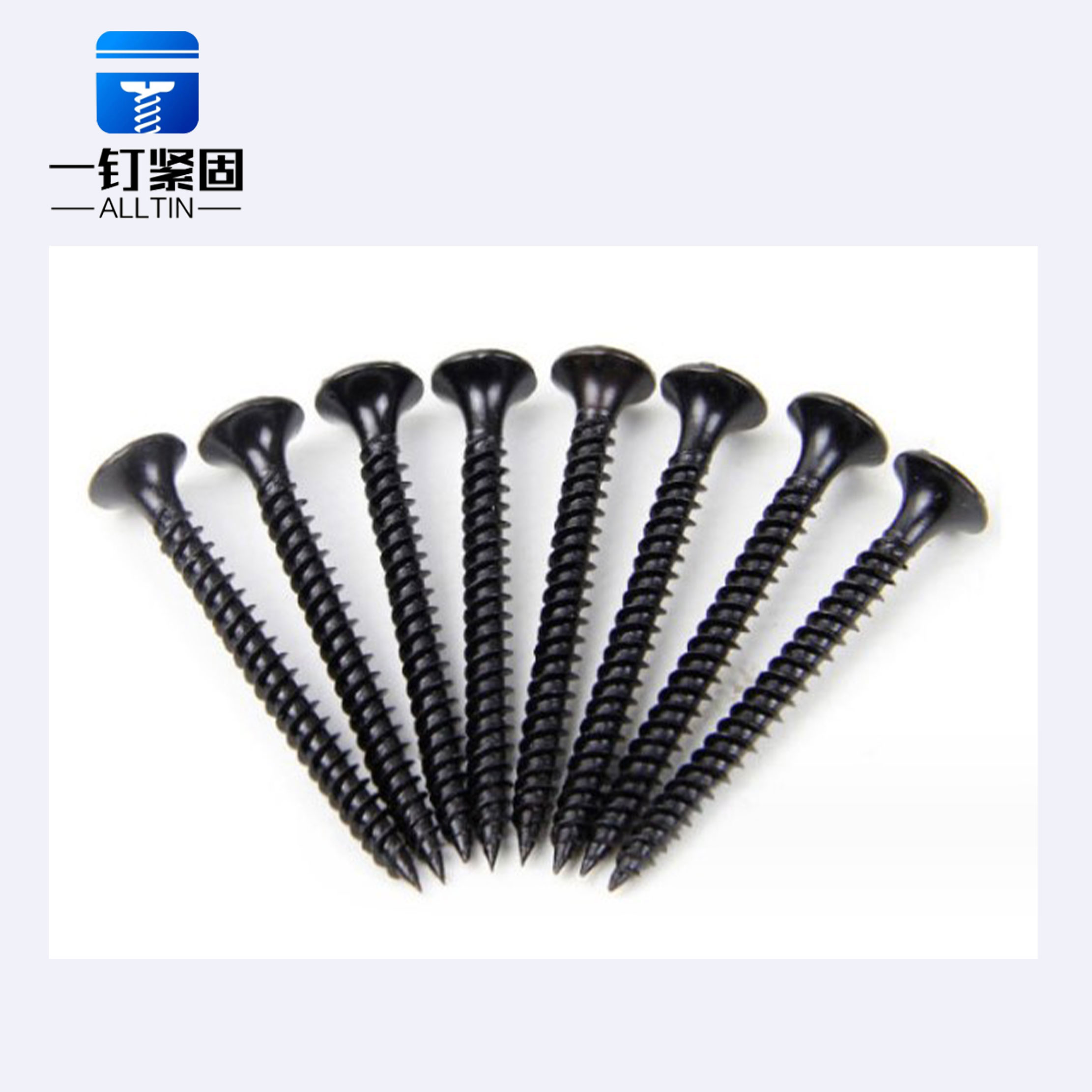 black Philips head self tapping screw