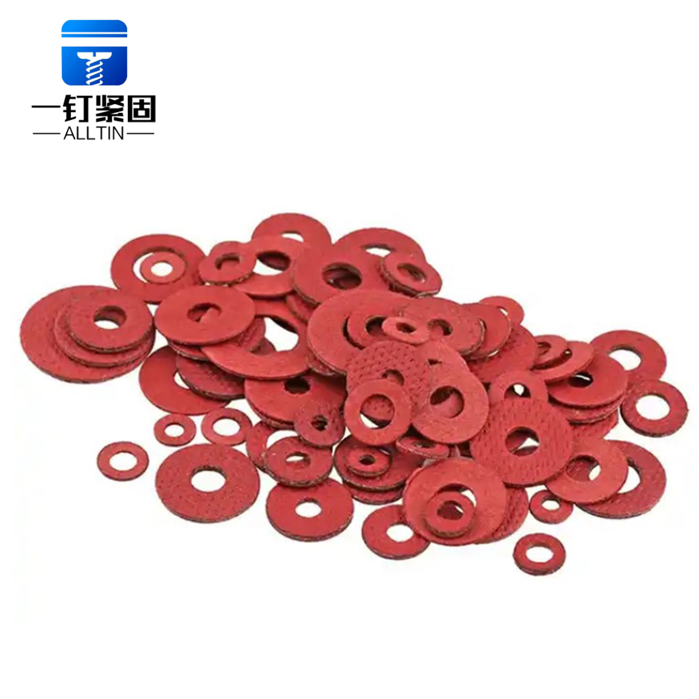 Red Steel Paper Washer