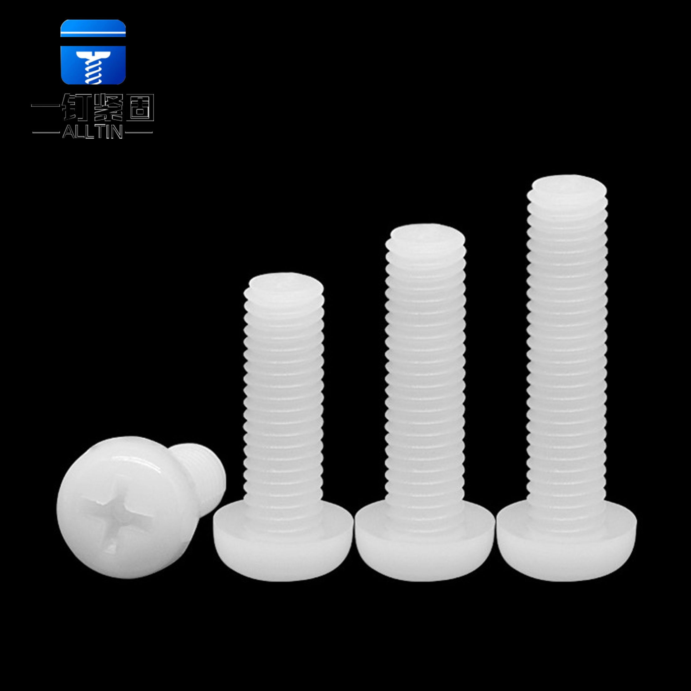 Cross pan head nylon screw