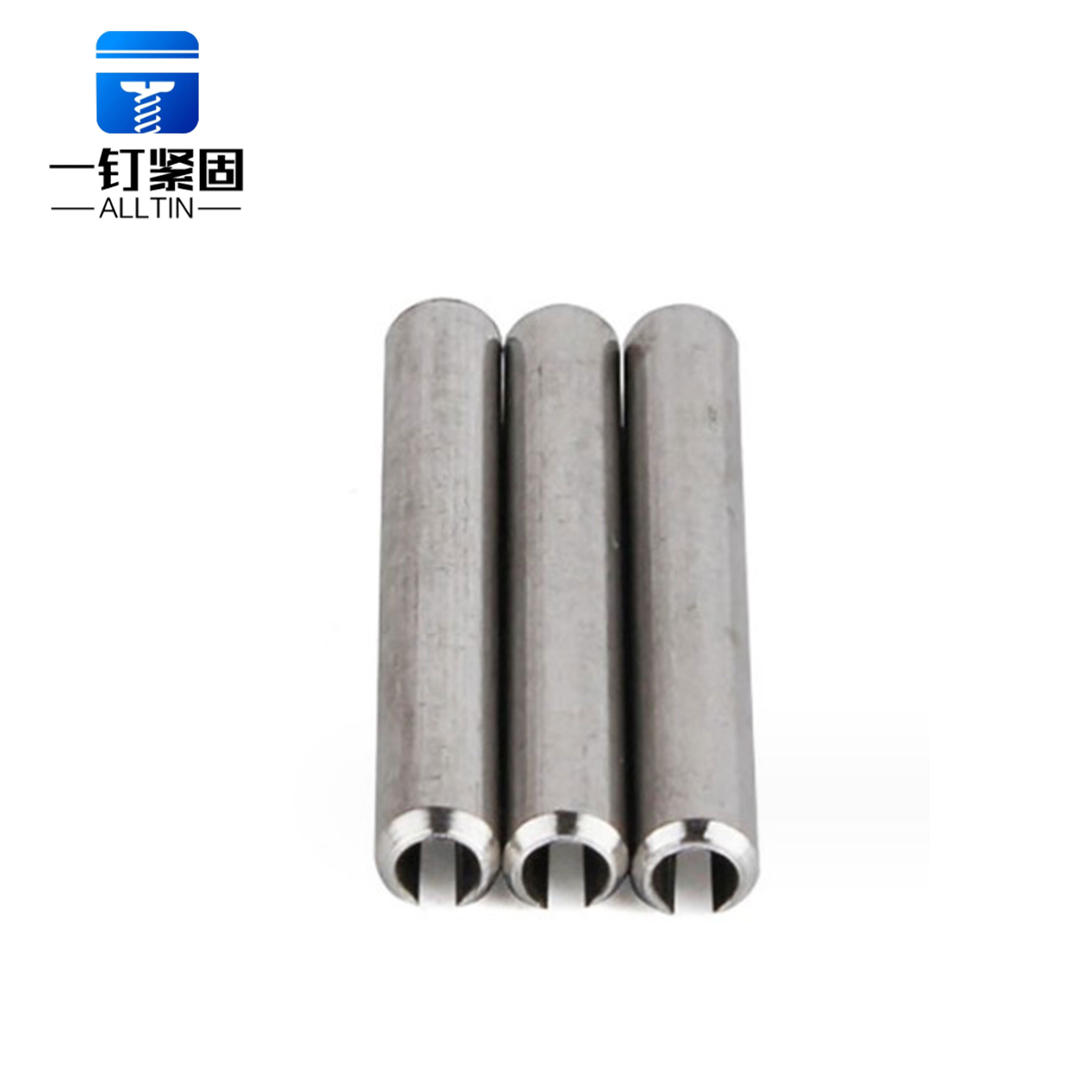 perforated elastic hollow cylindrical pins