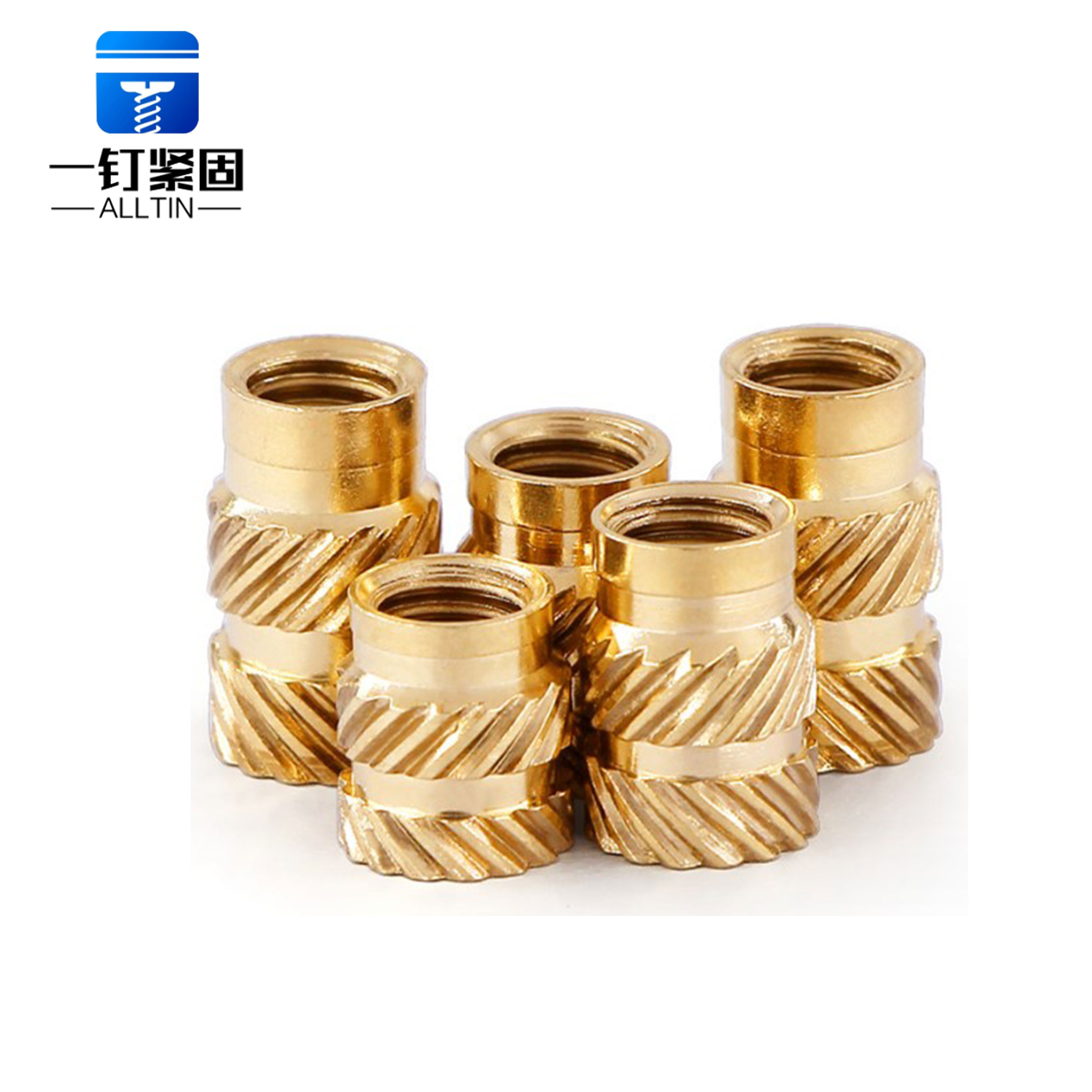 Customized copper knurled copper nut