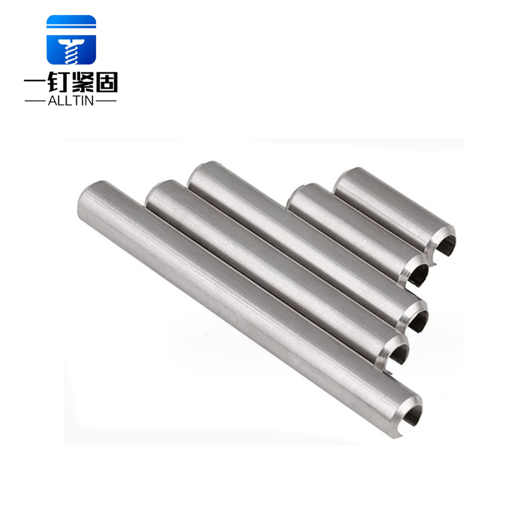 perforated elastic hollow cylindrical pins