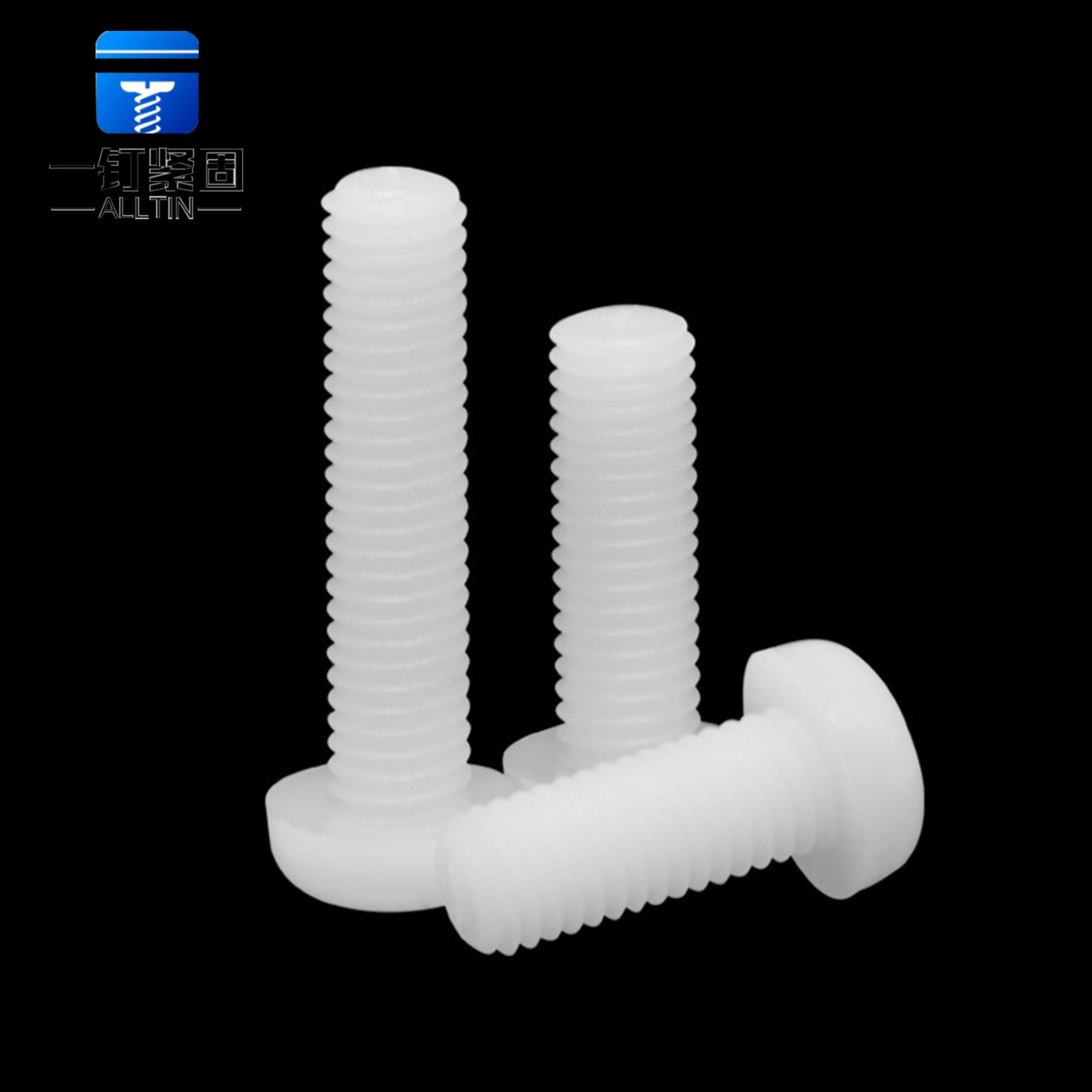 Cross pan head nylon screw