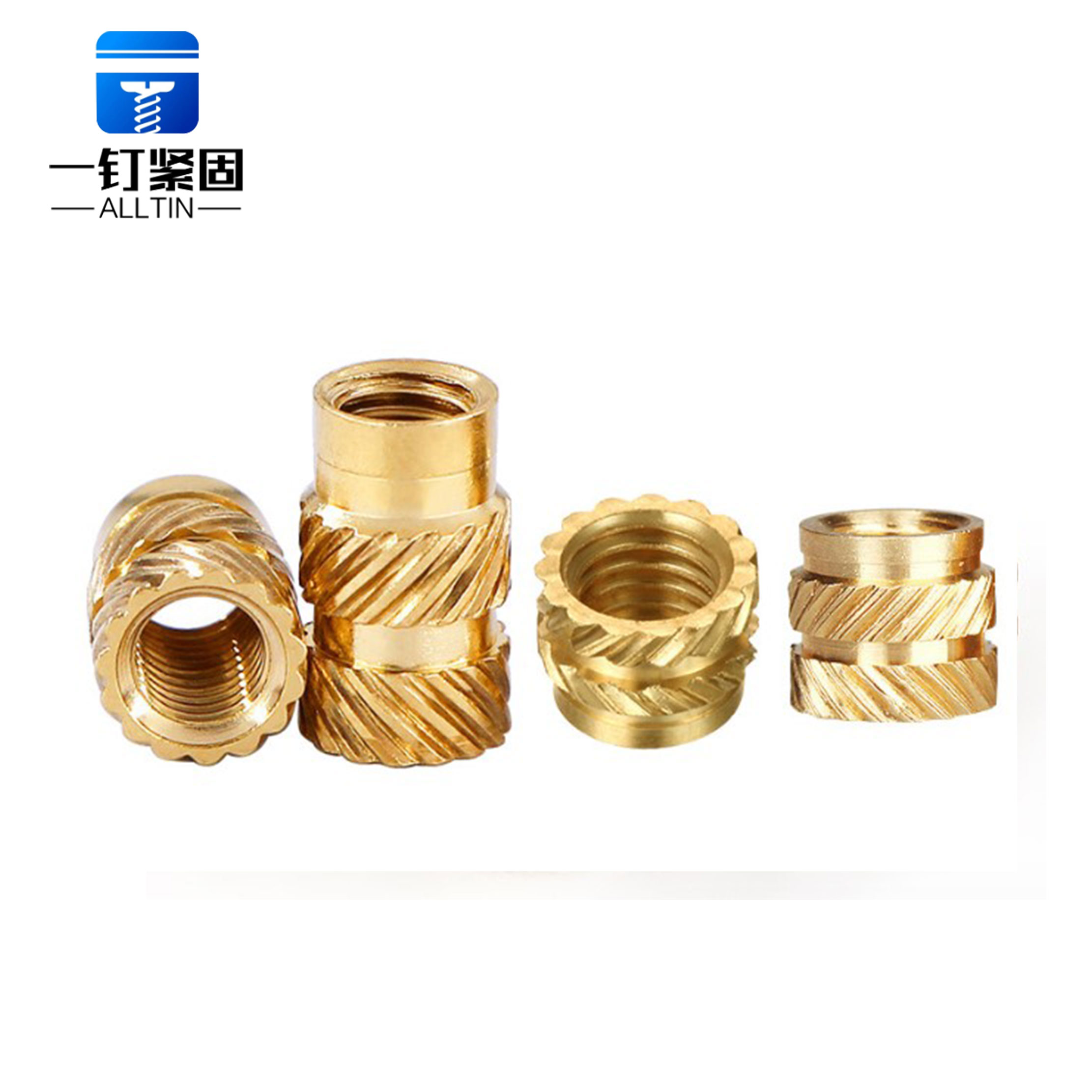 Customized copper knurled copper nut