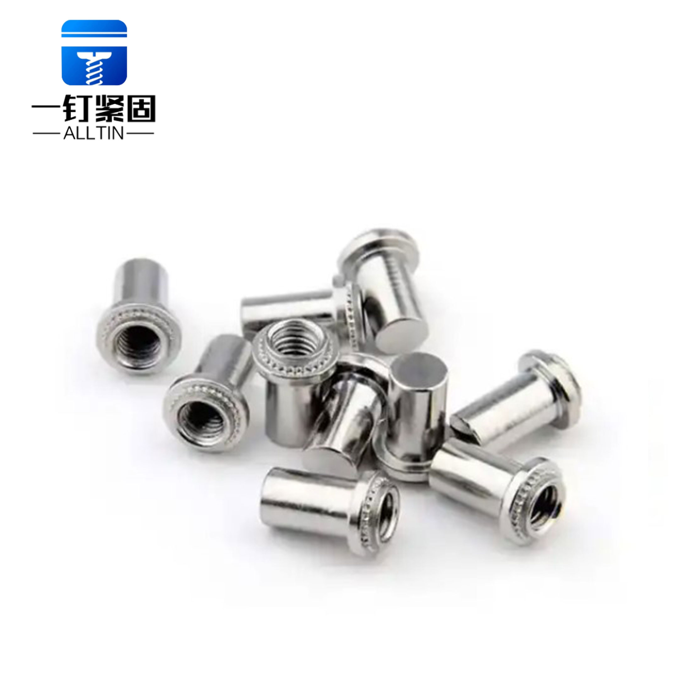 Knurled Round Body Flat Head Blind Rivet