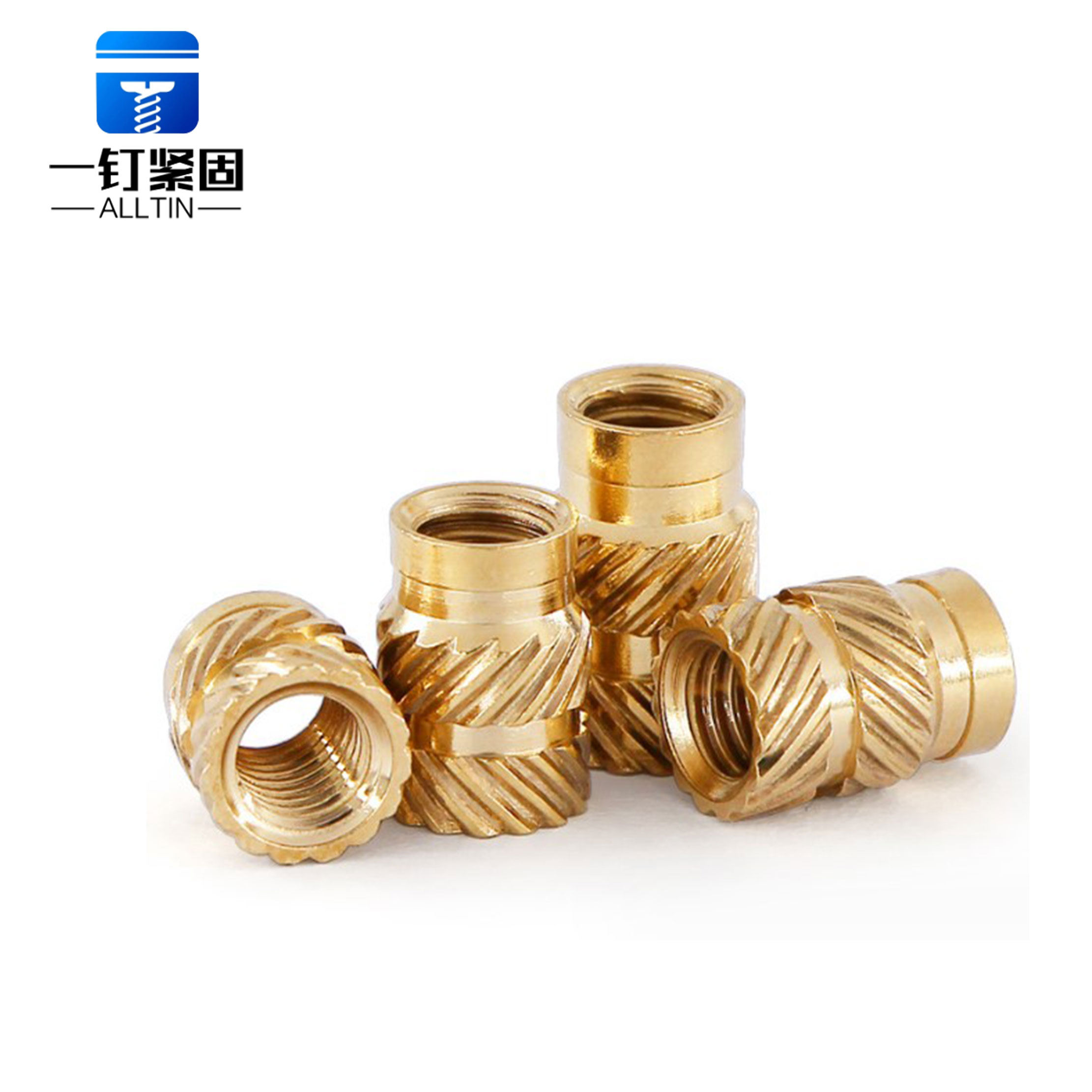 Customized copper knurled copper nut