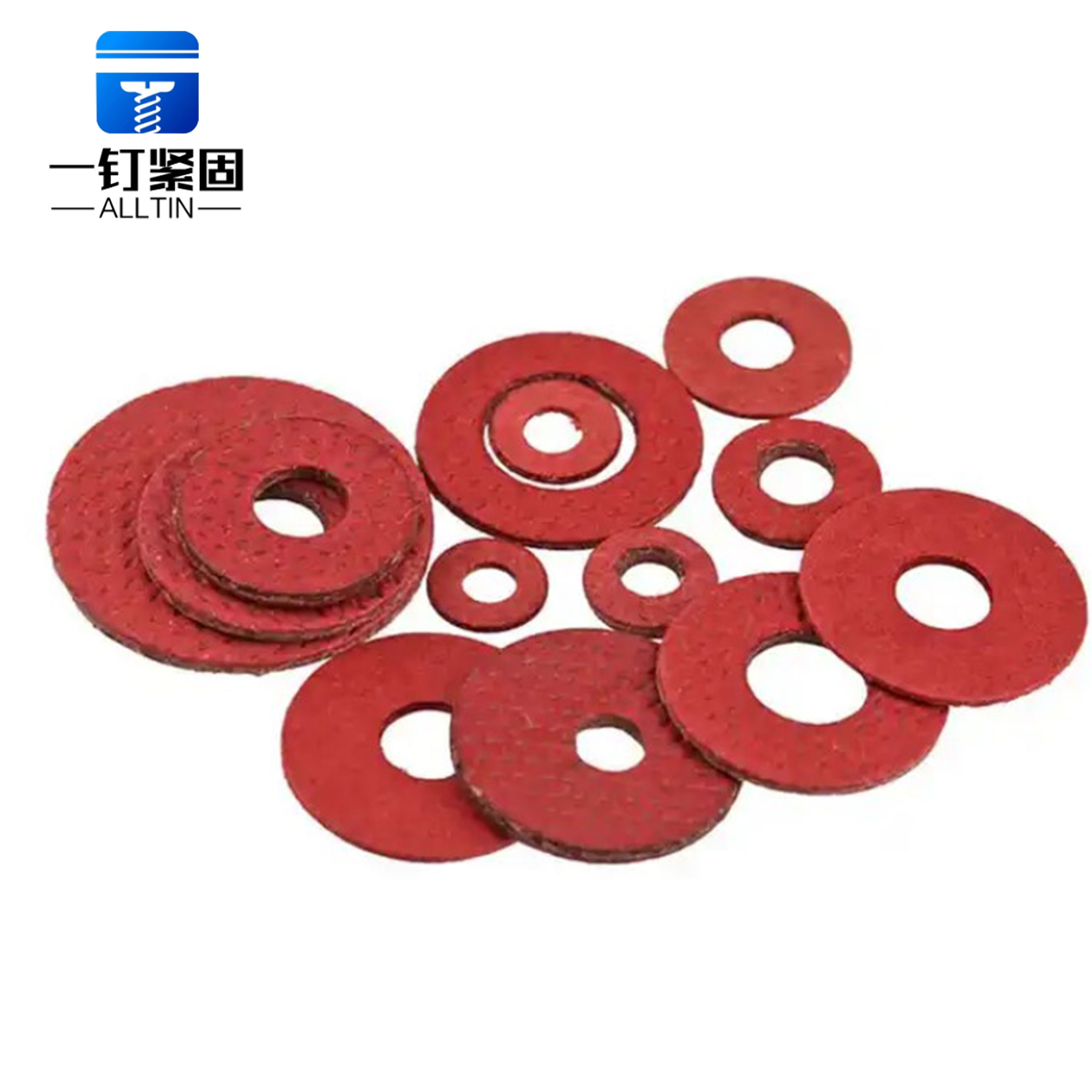 Red Steel Paper Washer