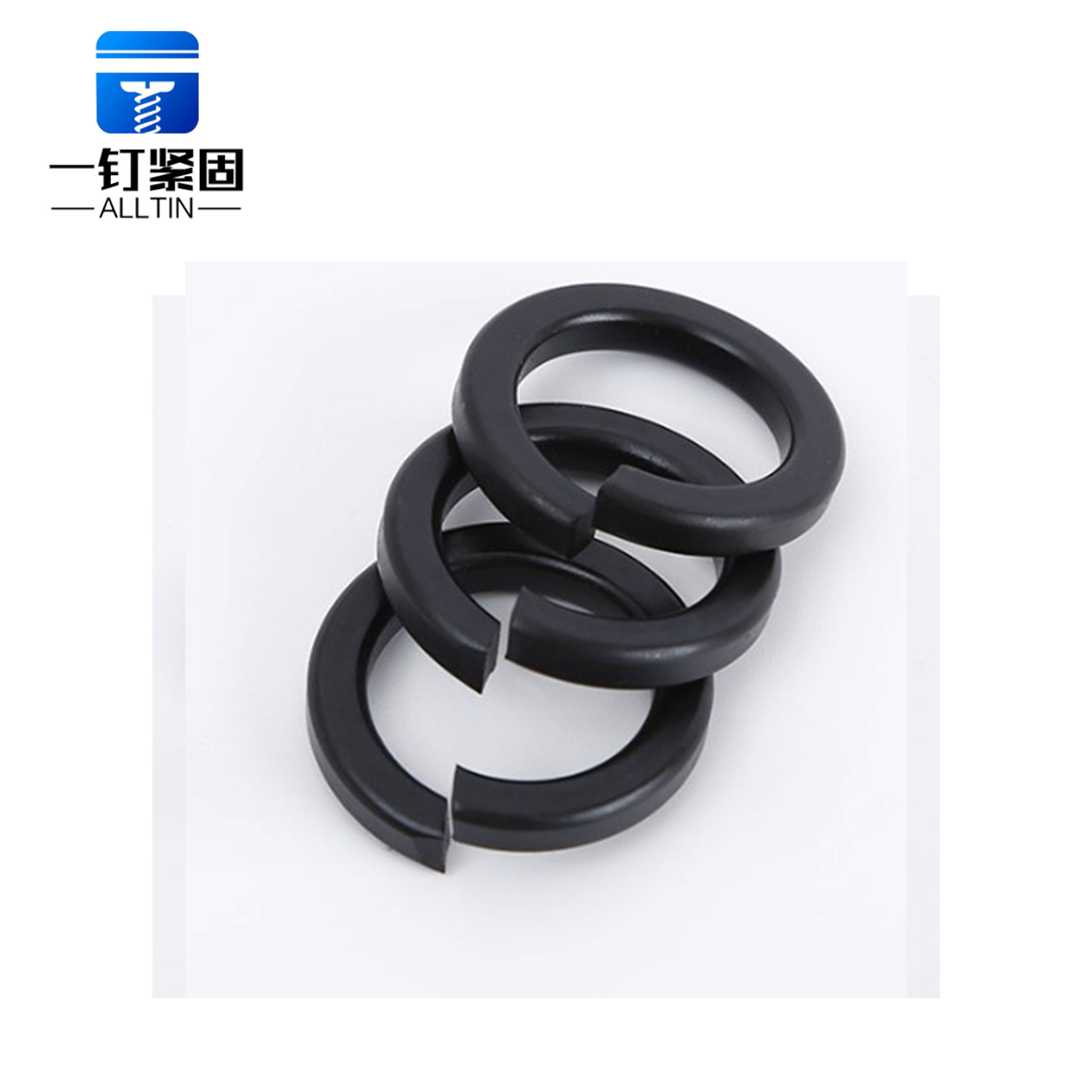 blackened spring washer