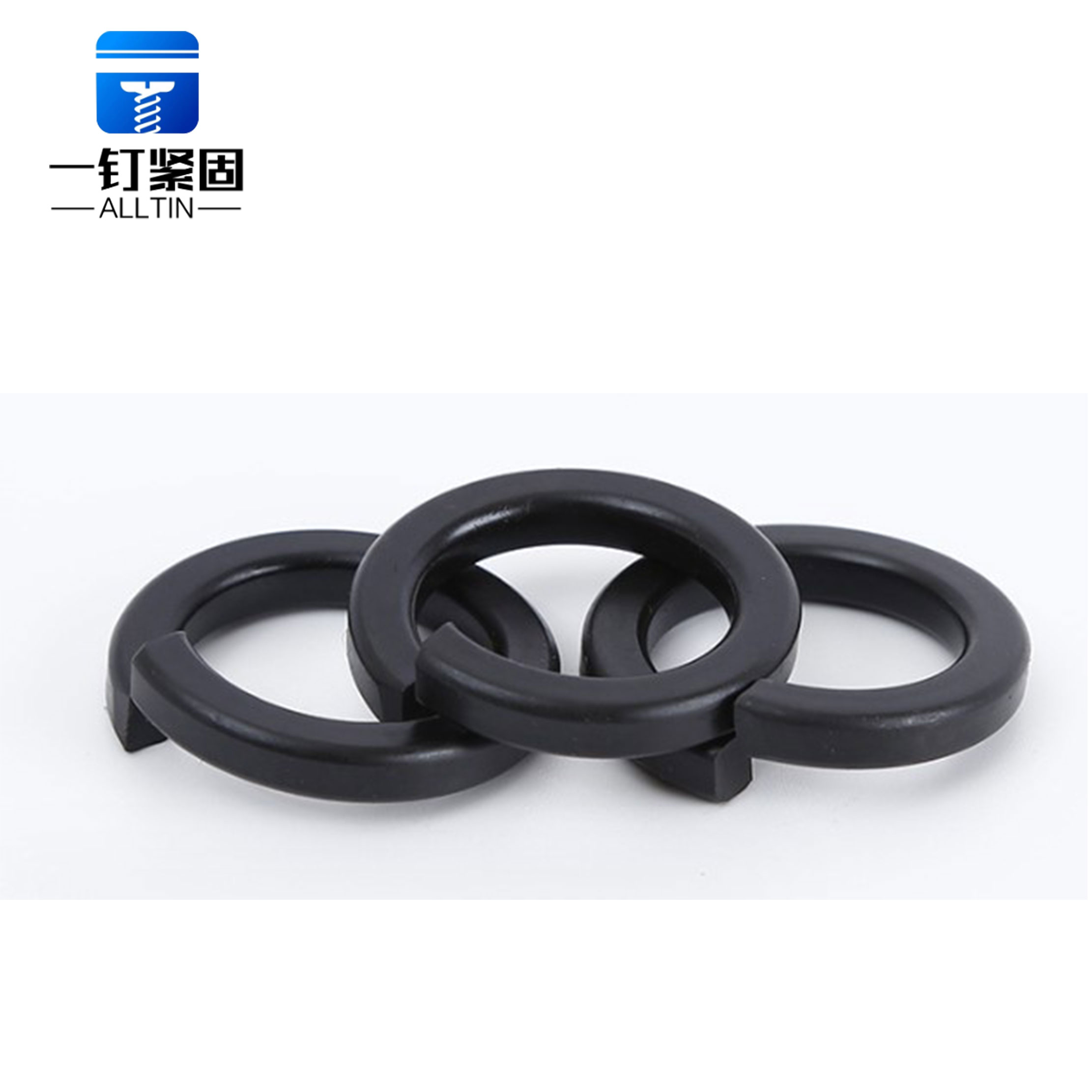 blackened spring washer