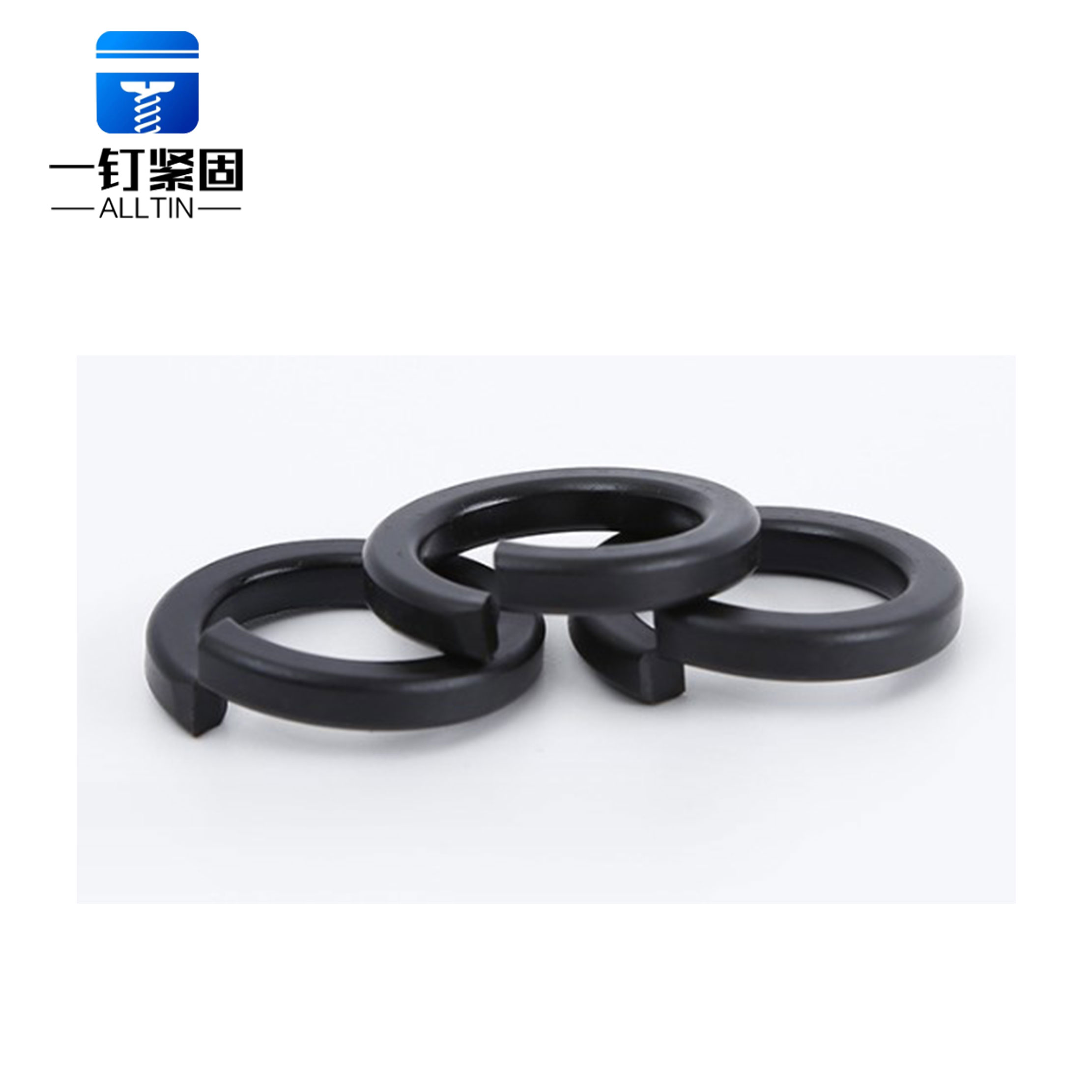 blackened spring washer