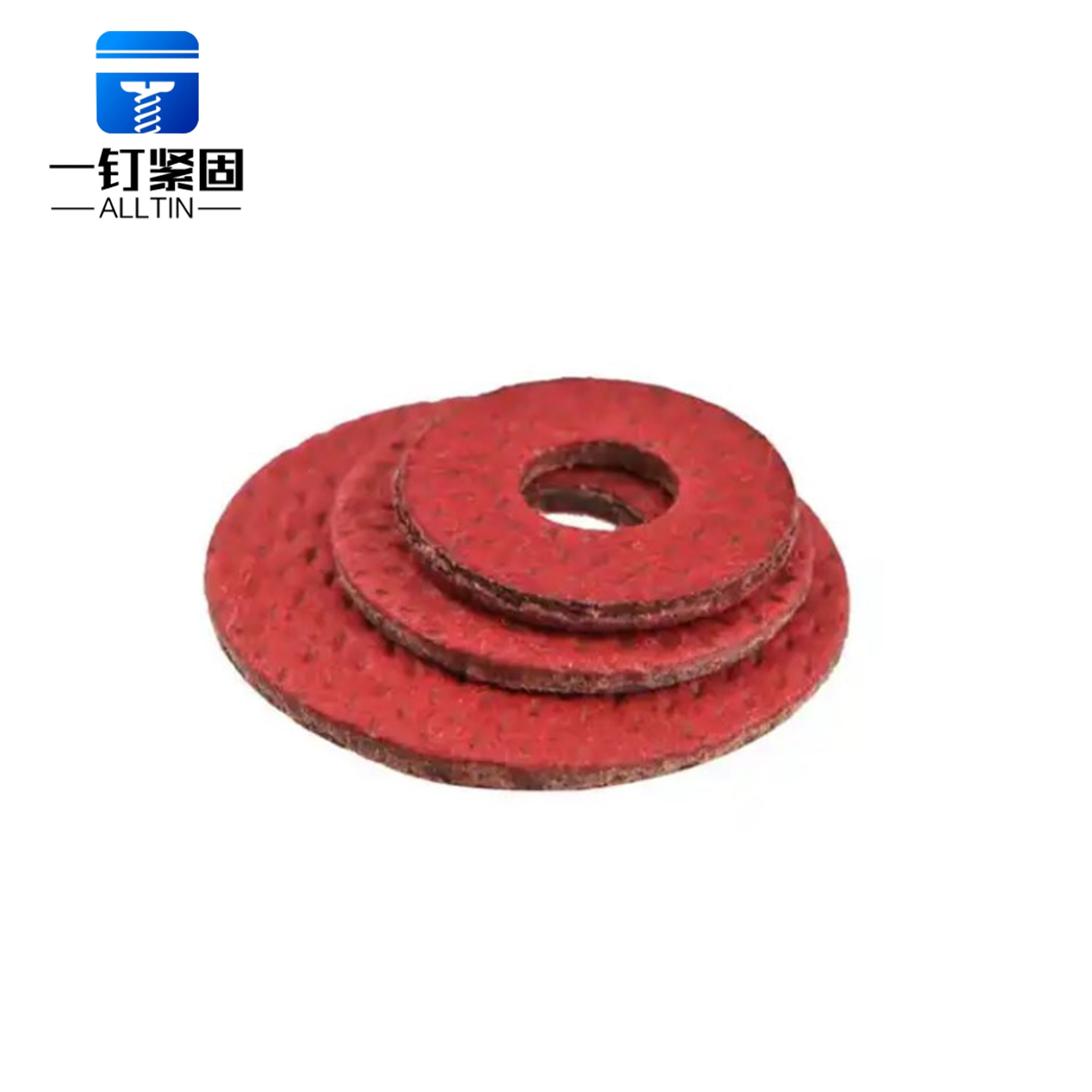 Red Steel Paper Washer
