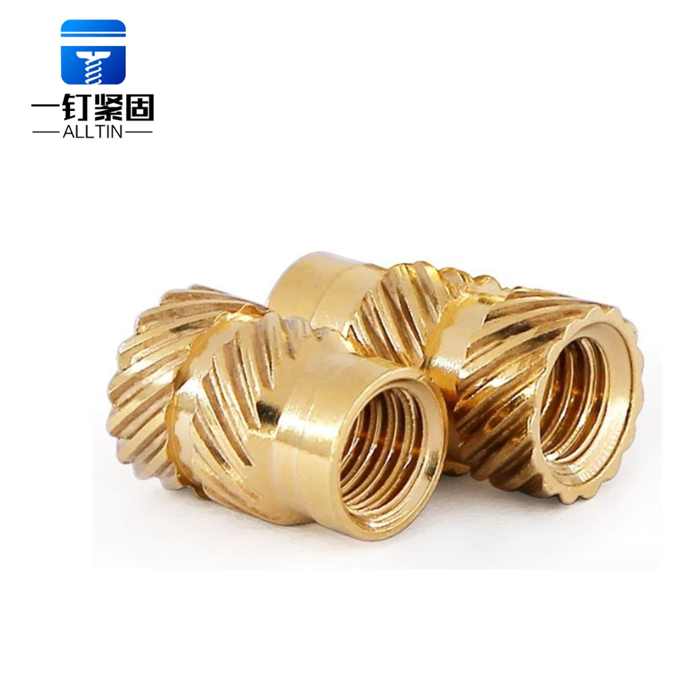 Customized copper knurled copper nut