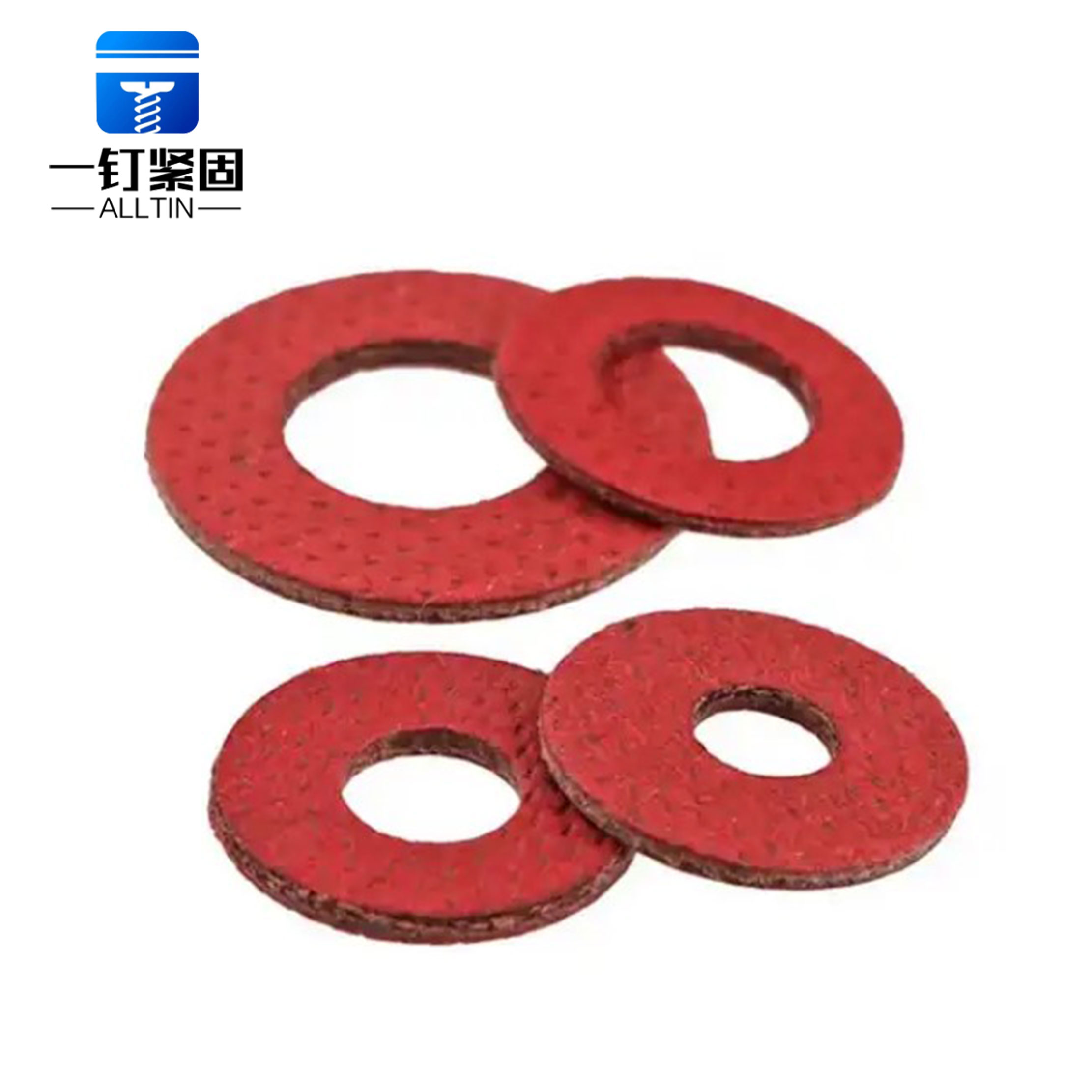 Red Steel Paper Washer