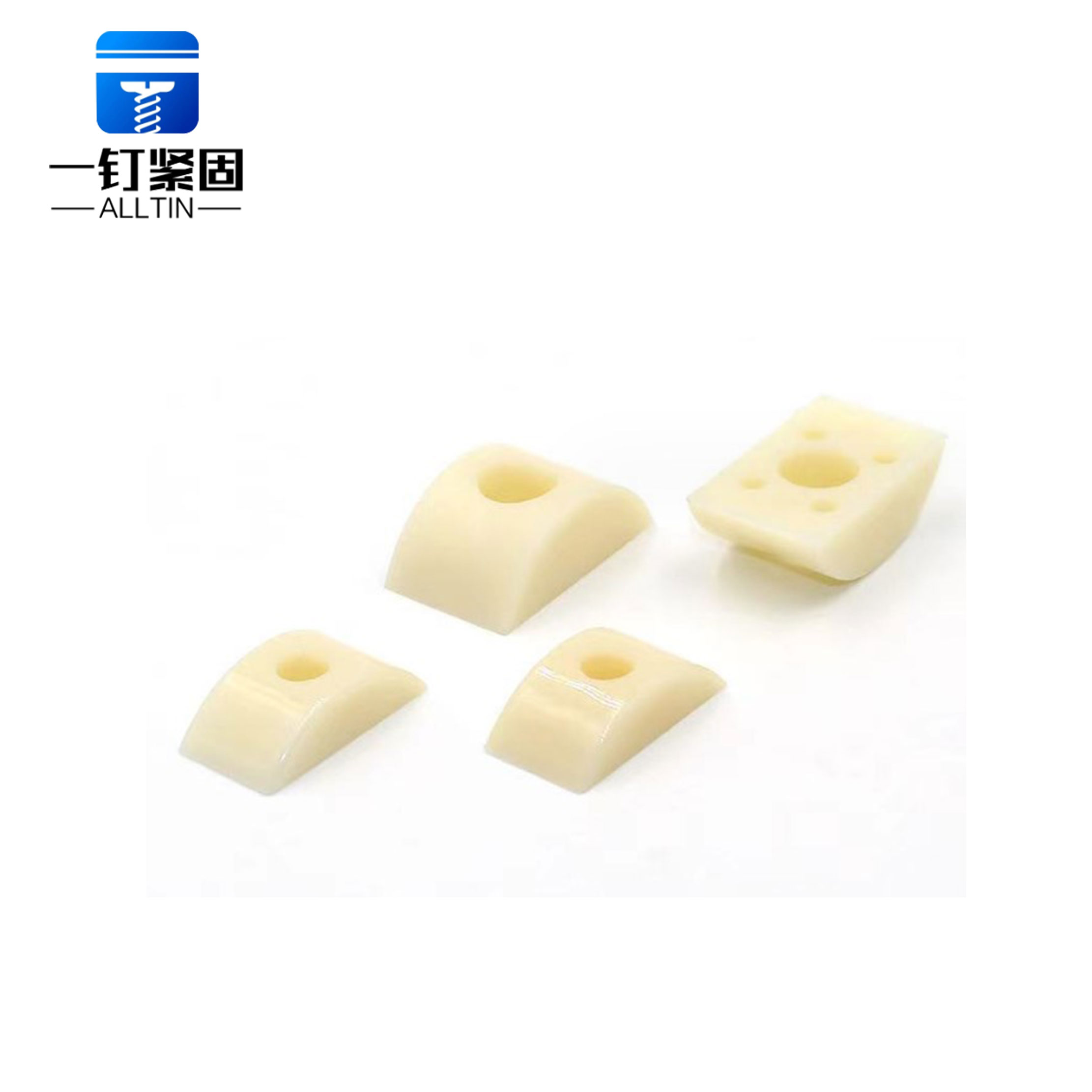 Plastic crescent connector