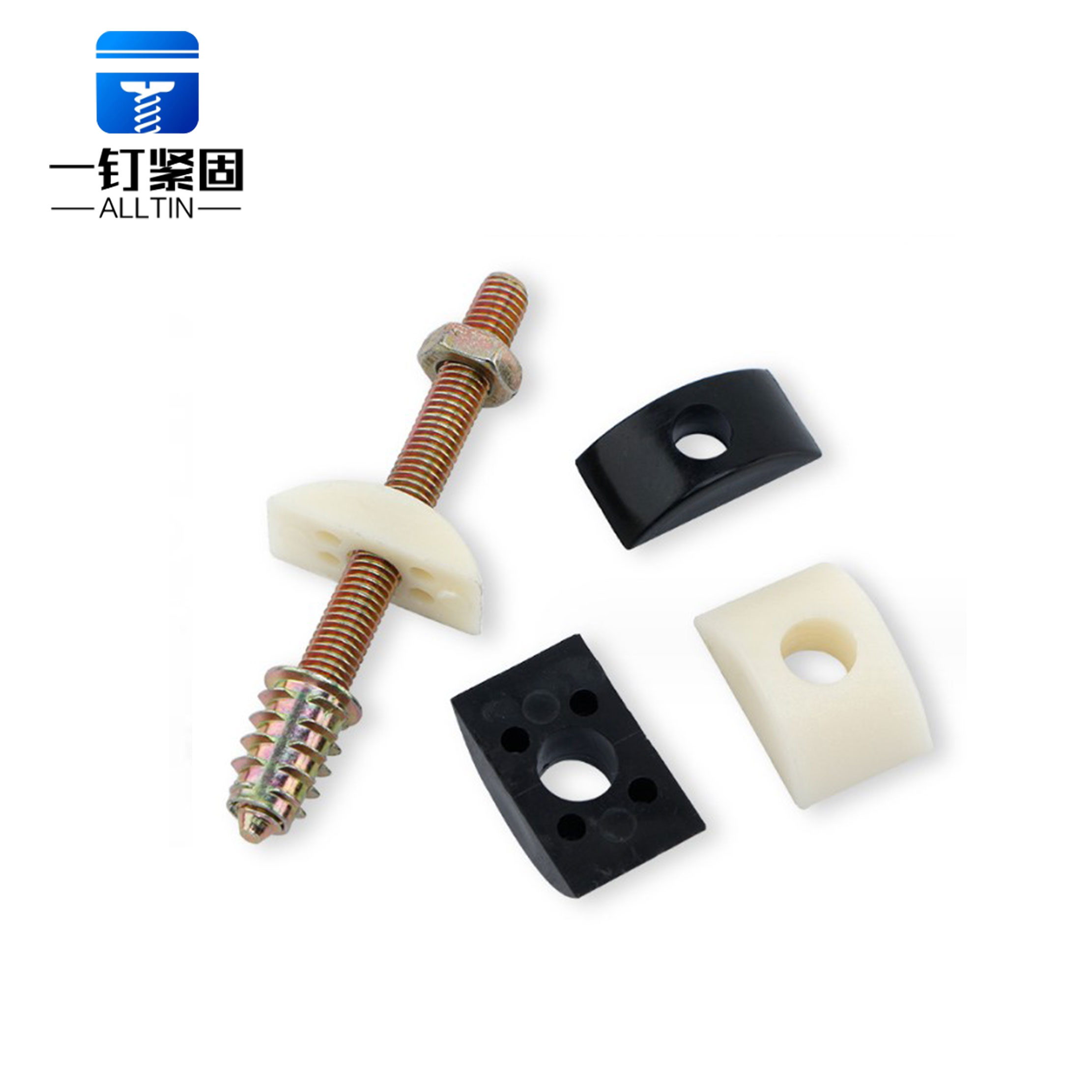 Plastic crescent connector
