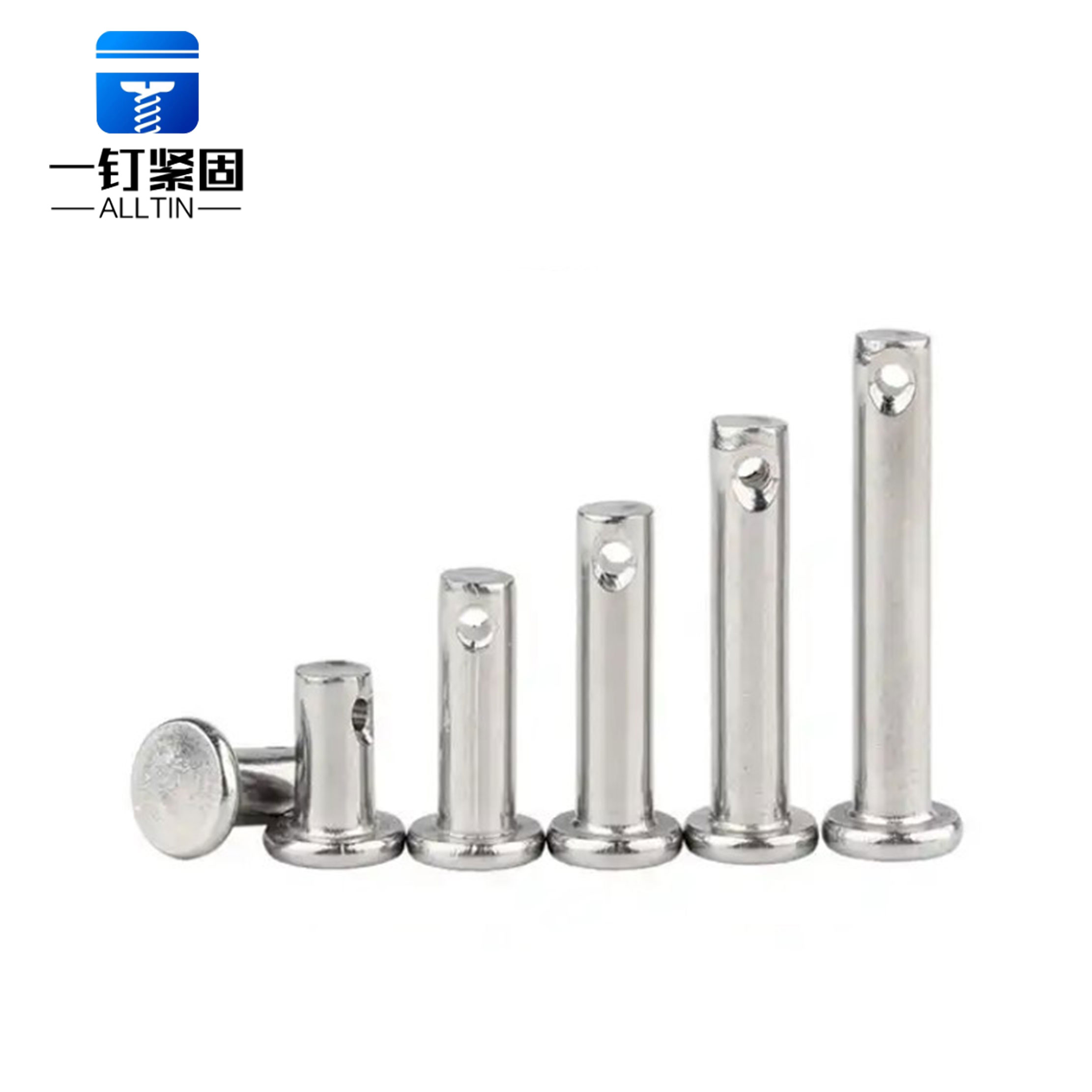 clevis pin with flat head