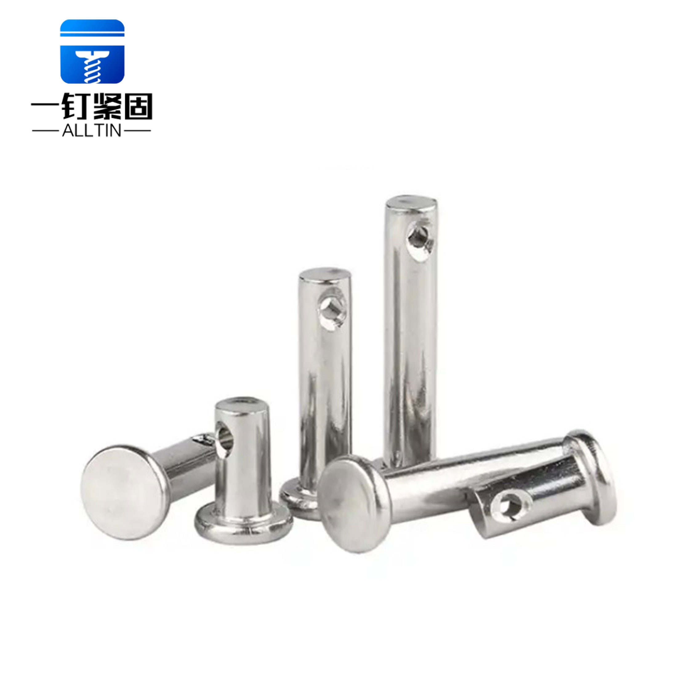 clevis pin with flat head