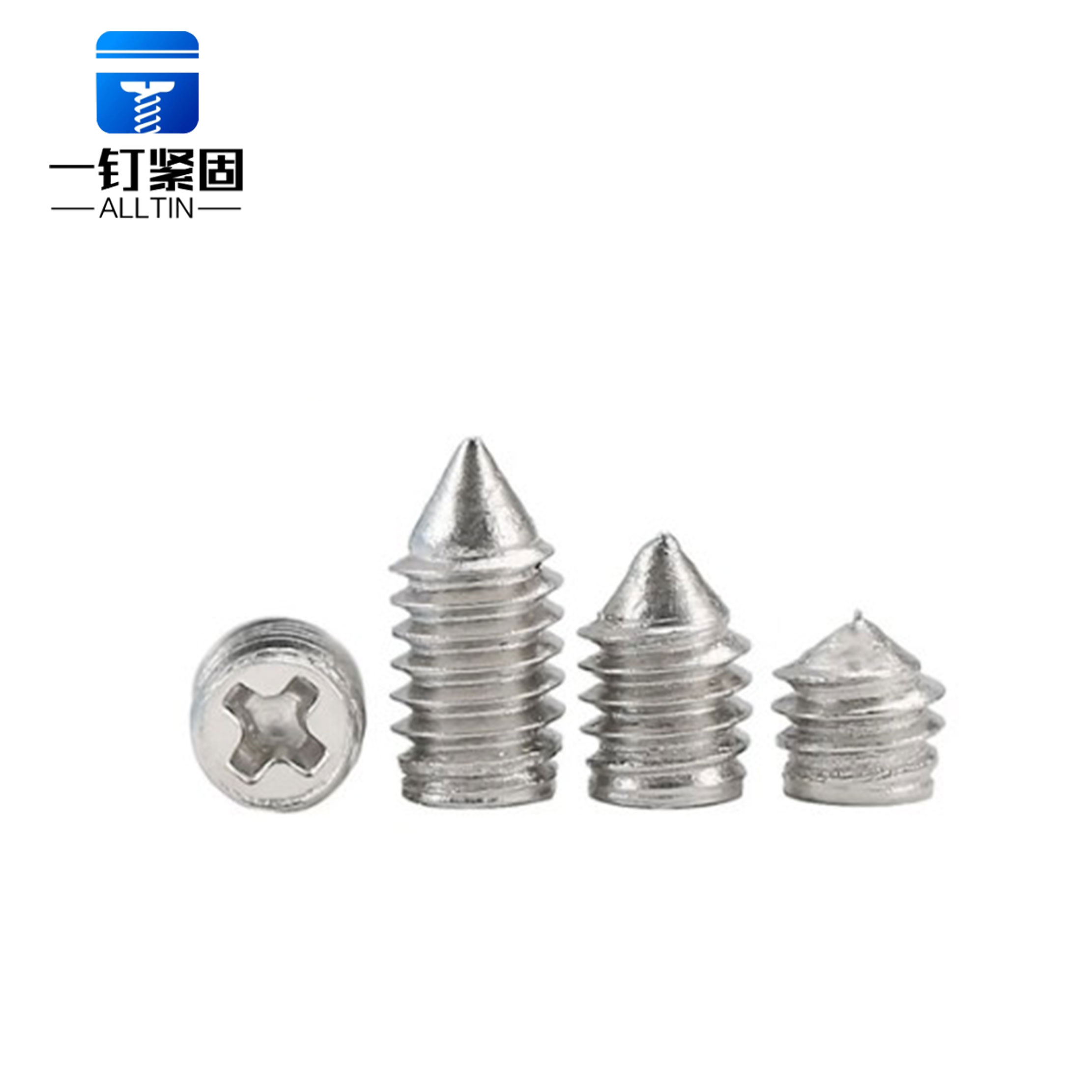 self-pin custom high strength cross slot setting screw
