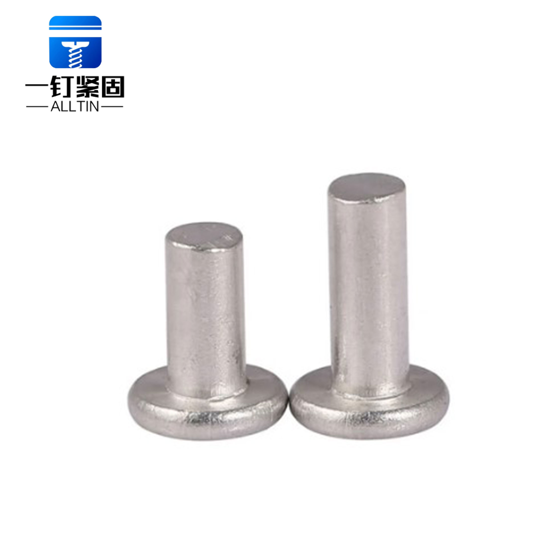 Round flat head solid rivet