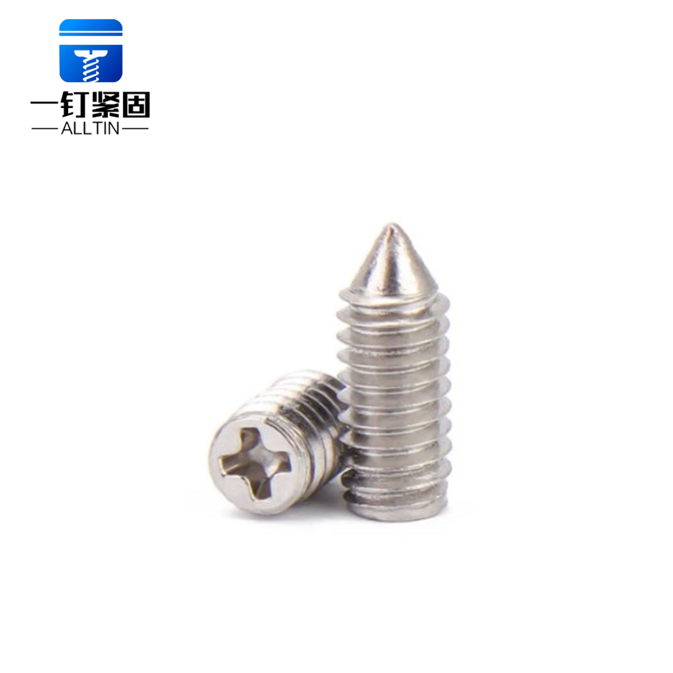 self-pin custom high strength cross slot setting screw