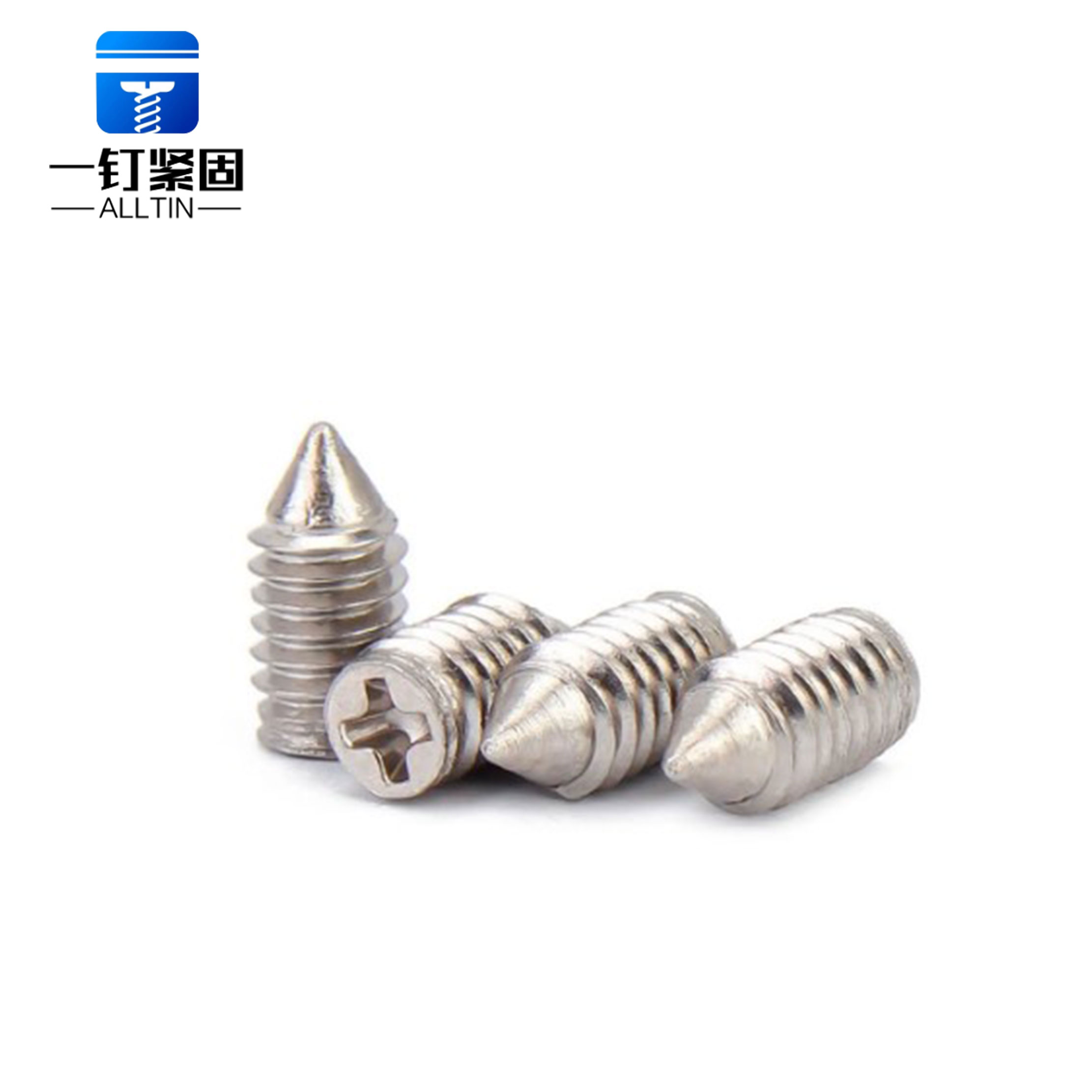 self-pin custom high strength cross slot setting screw