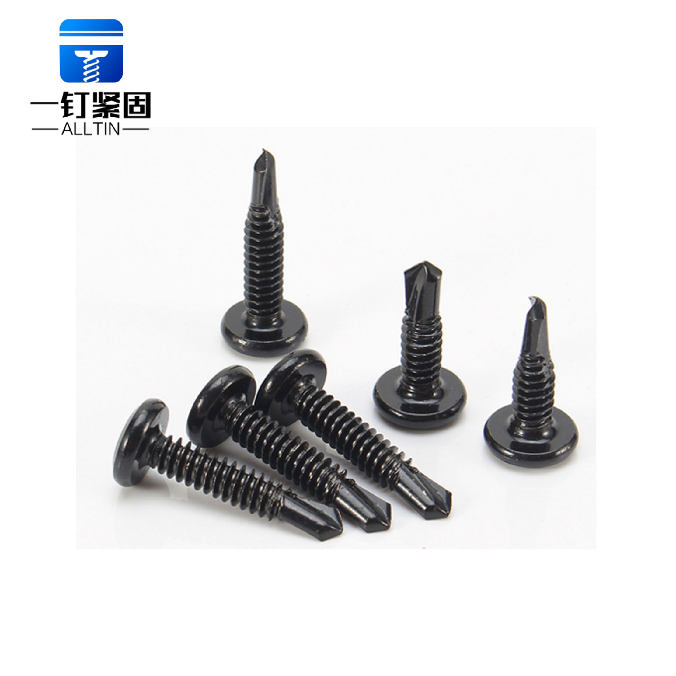 Black 410 stainless steel flat head hexagonal bore screws