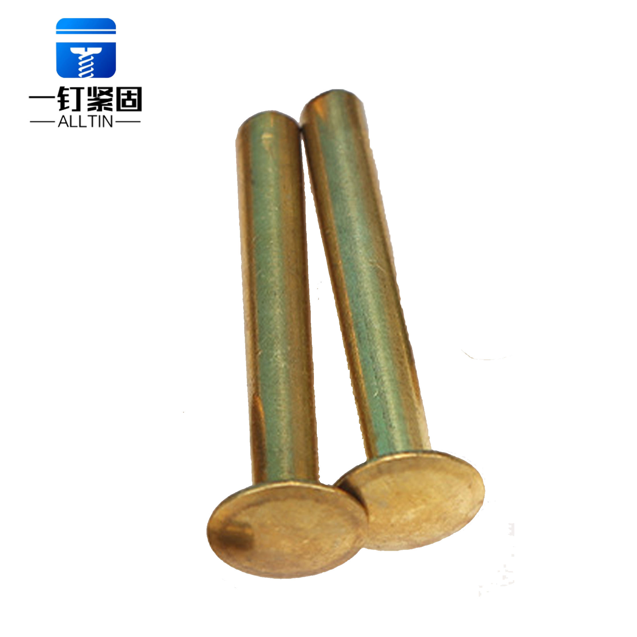Brass solid rivets