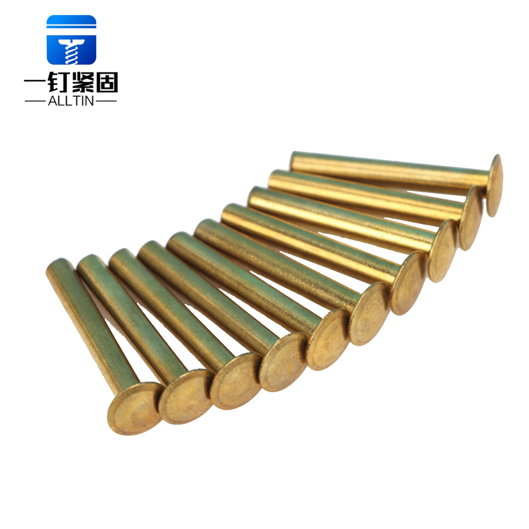 Brass solid rivets