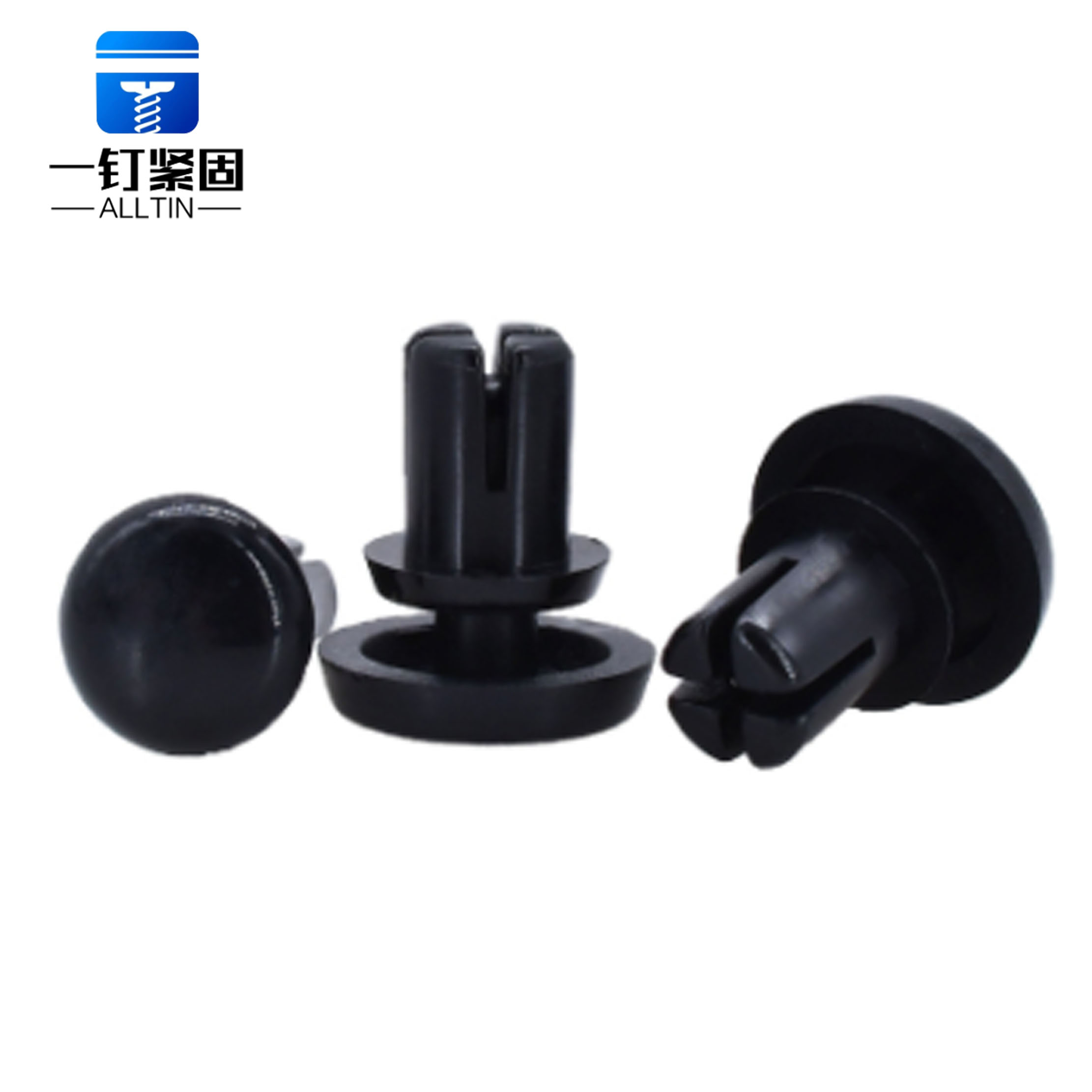 Push type plastic ri...